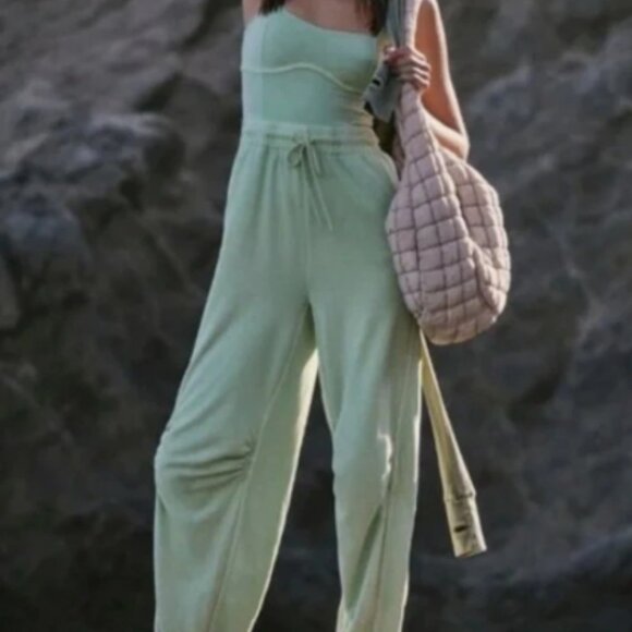 FP Movement by Free People Pants - FP Movement Women's Inbound Onesie in Pistachio Size Small